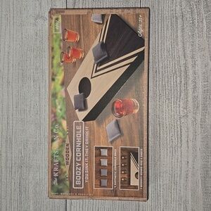 The Kraftsman Co. Wooden Boozy Cornhole Table Top Game NWT